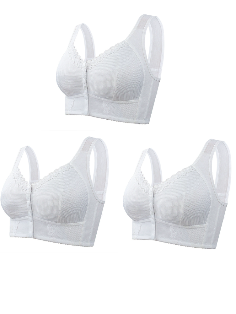 Compre 1 Leve 2: Sutiã Rendado Fechamento Frontal