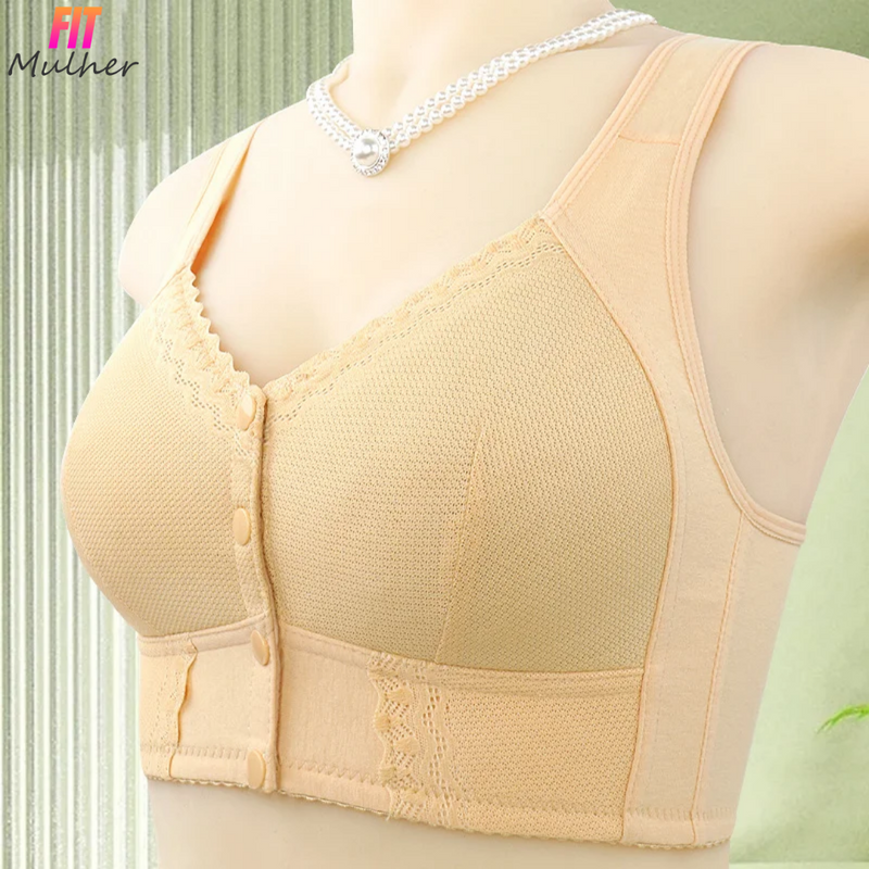 Compre 1 Leve 2: Sutiã Rendado Sem Aro Fechamento Frontal