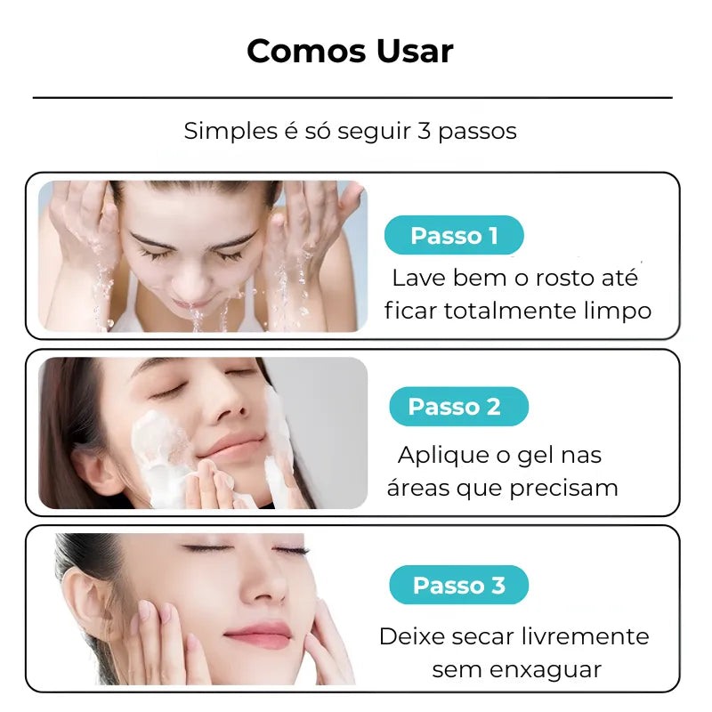 Secativo de Espinhas em Gel - Fórmula Asiática com Ácido Salicílico