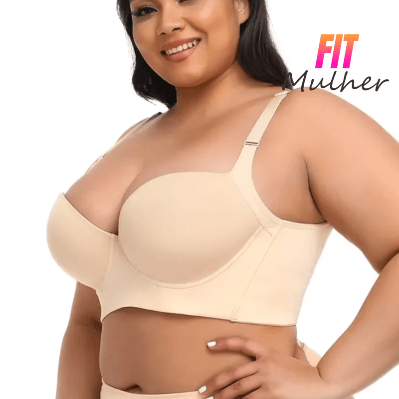 Liquidação: Sutiã 5D Push Up - Esconde Gorduras Costas - Embaixo do Braço - Imperfeições