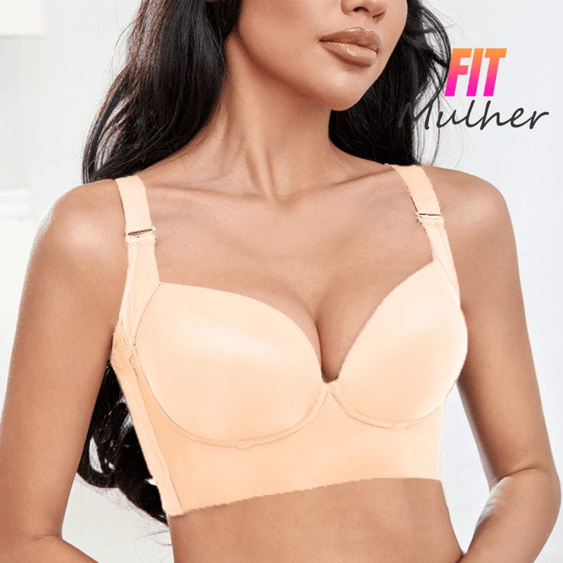 Liquidação: Sutiã 5D Push Up - Esconde Gorduras Costas - Embaixo do Braço - Imperfeições