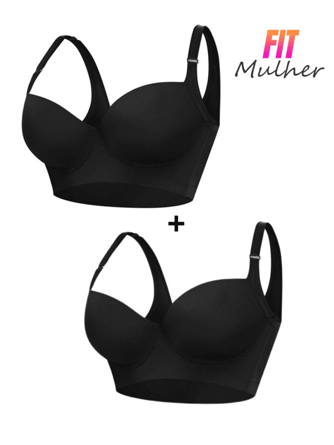 Liquidação: Sutiã 5D Push Up - Esconde Gorduras Costas - Embaixo do Braço - Imperfeições