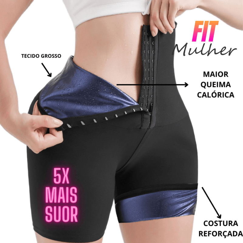 Efeito Sauna PREMIUM - Modela Cintura, Queima Calorias, Famosa Pochete e Ideal para Pós Parto - FIT MULHER