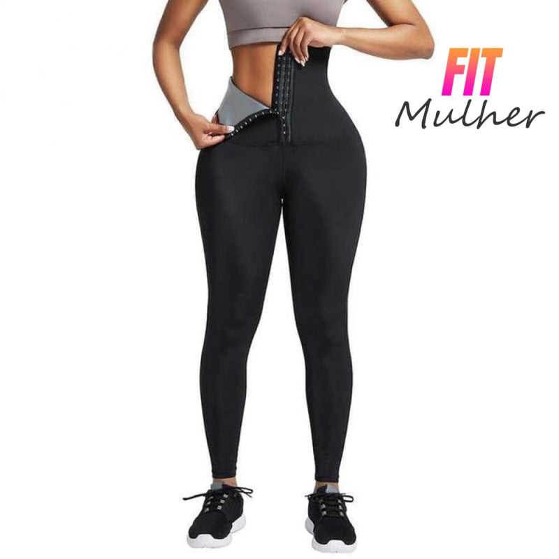 LIQUIDAÇÃO (ÚLTIMO DIA) - Efeito Sauna - FIT MULHER Modela Cintura, Queima Calorias, Famosa Pochete e Ideal para Pós Parto - GARANTIA